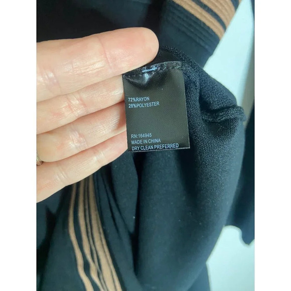 NWT TOCCIN Blake Striped Turtleneck Dress-sz XL - Picture 8 of 12